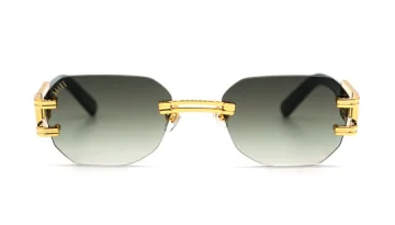9FIVE Royals Lite XL Black & Gold - Gradient Sunglasses