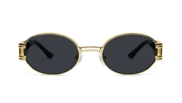 9FIVE St. James Black & Gold Sunglasses